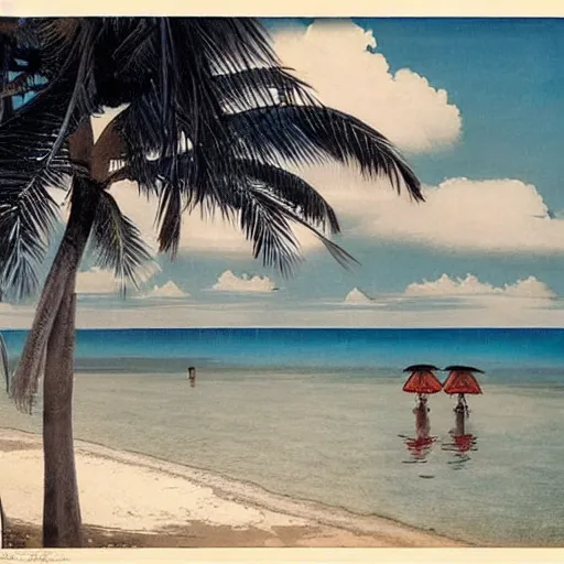 Image similar to Boracay Philippines, Hasui Kawase