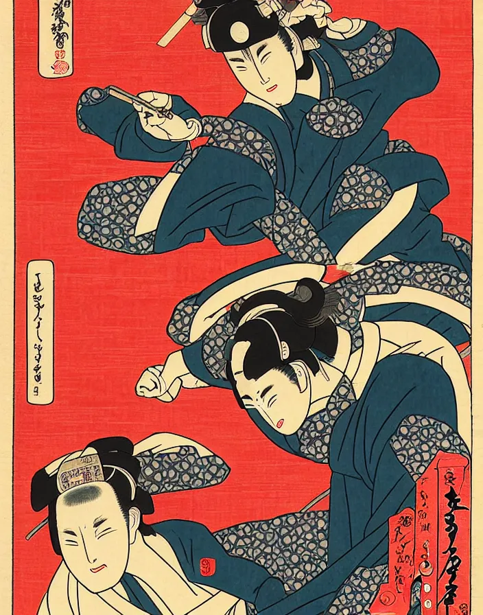 Prompt: ukiyo - e cyberpunk