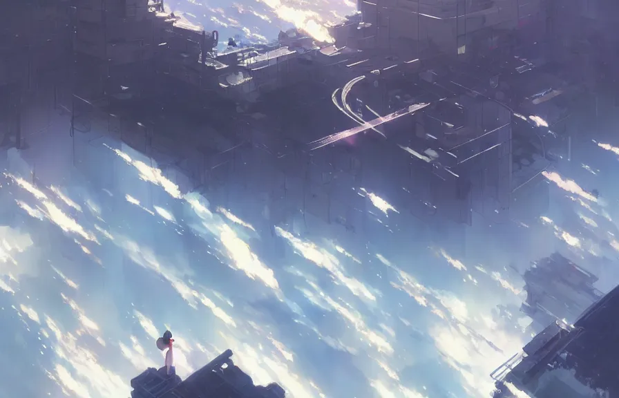 Image similar to makoto shinkai concept art of the laval bomb dimension, key visual, ambient lighting, highly detailed, digital painting, artstation, concept art, sharp focus, by makoto shinkai and akihiko yoshida and hidari and wlop and greg rutkowski