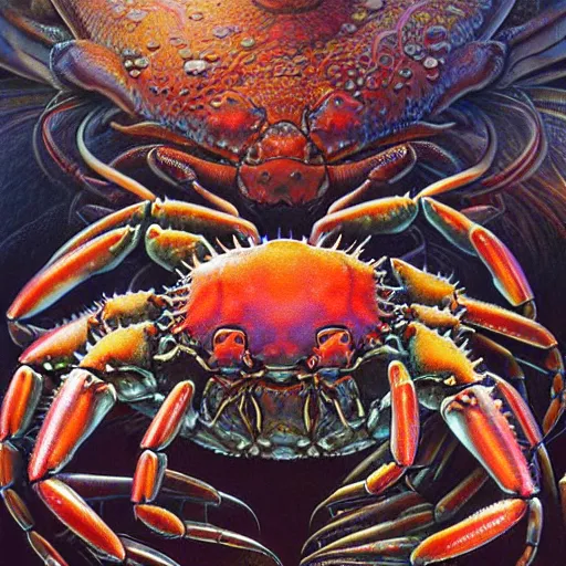 realistic detailed image of Crab People at the dmv by Stable