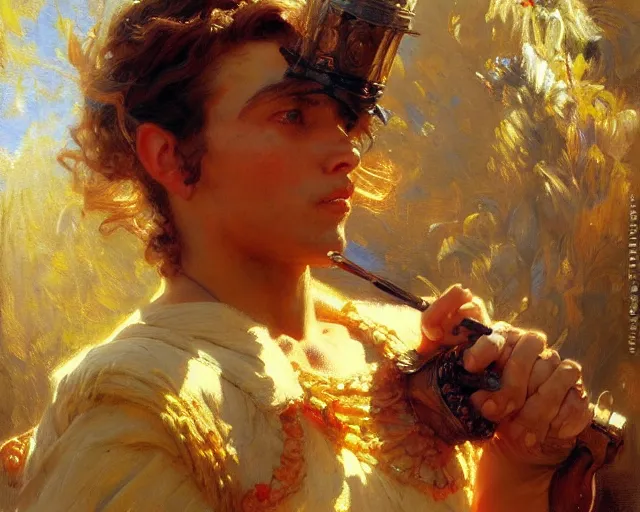 Image similar to the art of painting. highly detailed painting by gaston bussiere, craig mullins, j. c. leyendecker 8 k