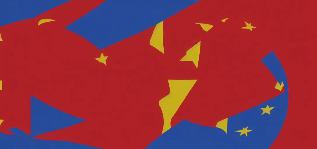 Image similar to award winning flag design selected for a communist European Union, hammer and sickle design, reddit vexillology, 8K, concept art, legacy, bright future