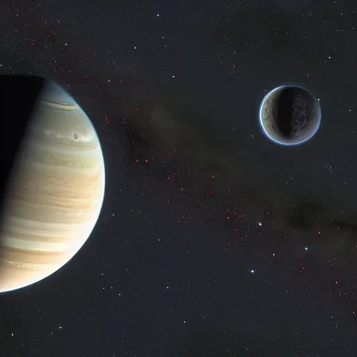 Prompt: nasa photograph of two planets colliding