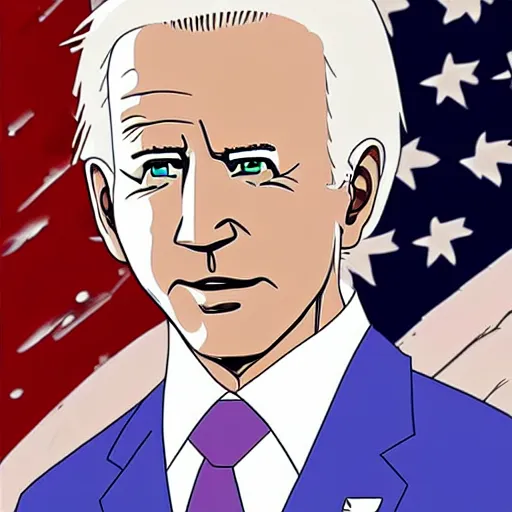 Prompt: female joe biden in anime style, high detail, anatomically correct,