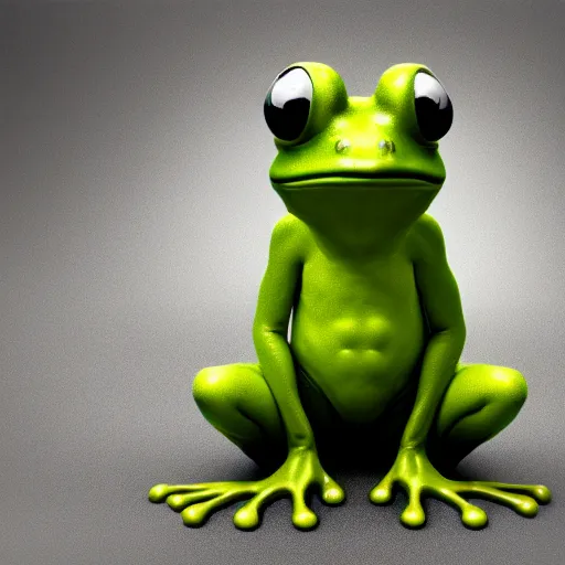 Image similar to hyperrealistic film still of a person wearing a frog mascot costume, stunning 3 d render, inspired by istvan sandorfi & greg rutkowski & unreal engine, perfect facial symmetry, dim volumetric cinematic lighting, 8 k octane comprehensive render, extremely hyper - detailed, incredibly lifelike attributes, intricate, real flesh texture, masterpiece, artstation, stunning,