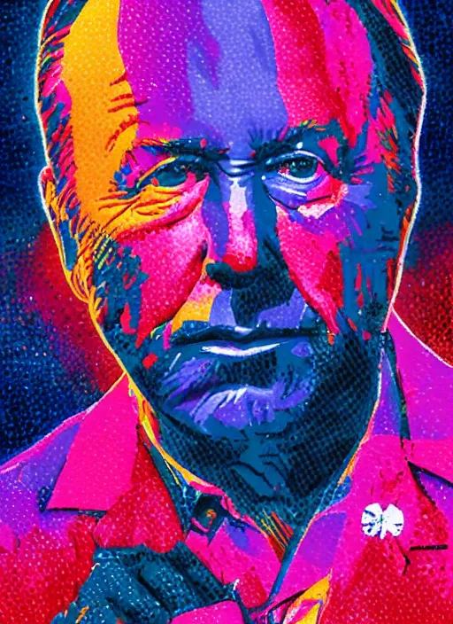 Prompt: alex jones by Zbigniew Brzezinski and lisa frank