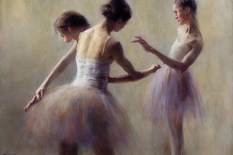 Image similar to “ ballerina painting by ron hicks ”