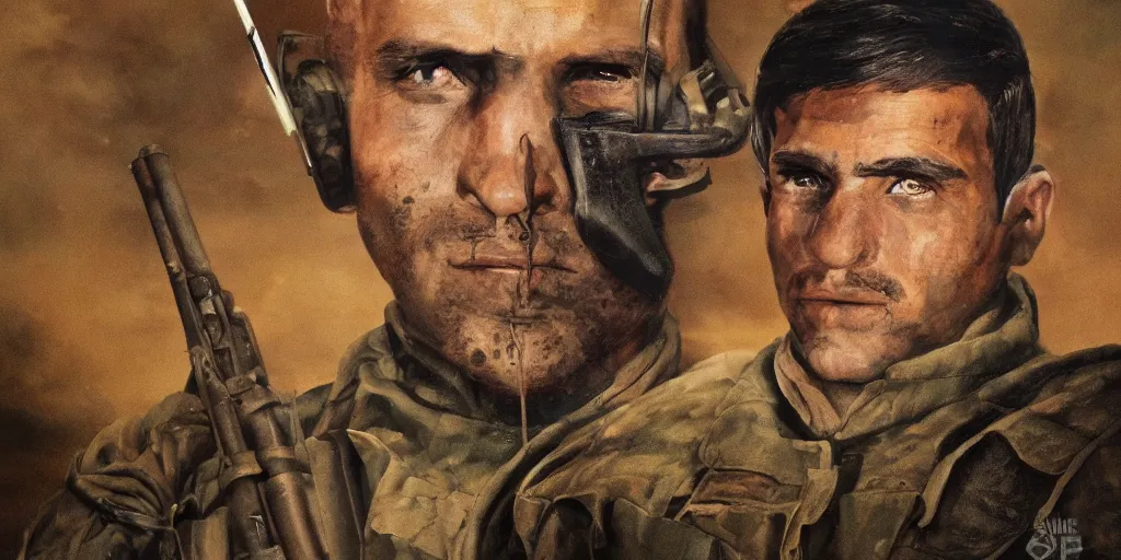 Image similar to a war hero, barroque painting, ultra realistic. cinematic, dynamic