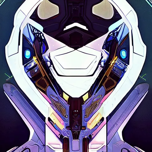 Image similar to symmetry! abstract futuristic robotic, apex legends, epic lighting, illustration black outlining, ultra detailed, art by artgerm and greg rutkowski and alphonse mucha