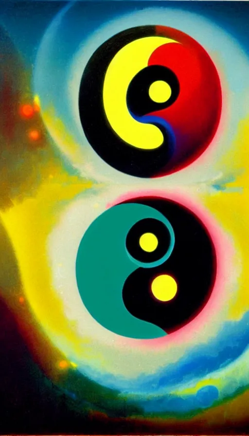 Image similar to Abstract representation of ying Yang concept, by PAUL LEHR ,