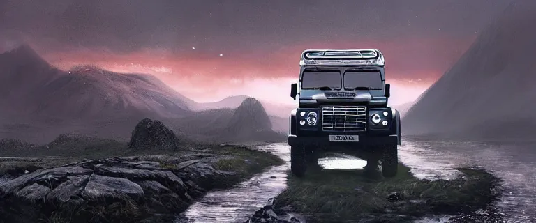 Image similar to Land Rover Defender 110 (1985), an epic fantasy, dramatic lighting, cinematic, establishing shot, extremely high detail, photorealistic, cinematic lighting, artstation, by simon stalenhag, The Elder Scrolls V: Skyrim, Whiterun Hold, Battle for Whiterun, Stormcloaks vs Imperials, Skyrim Civil War