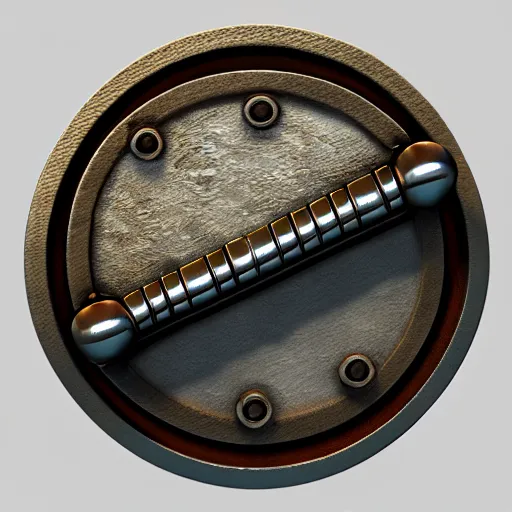 Image similar to a 3d game item of the metal key, icon, vray 4k render, on the white background, rpg game inventory item