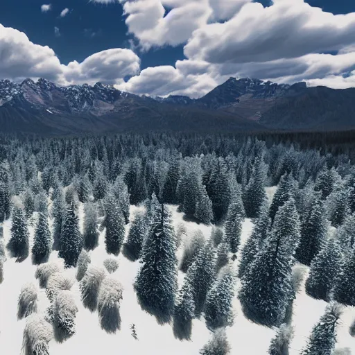 Image similar to rocky mountains, snow, detailed, unreal engine 5, natgeo, tilt shift,