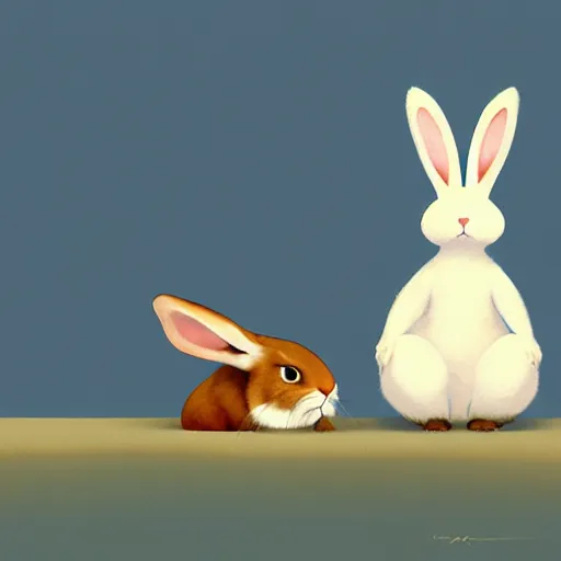 Image similar to goro fujita illustration of a cute bunny