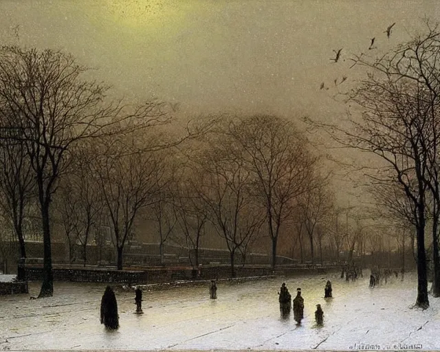 Image similar to Cairo winter by John Atkinson Grimshaw