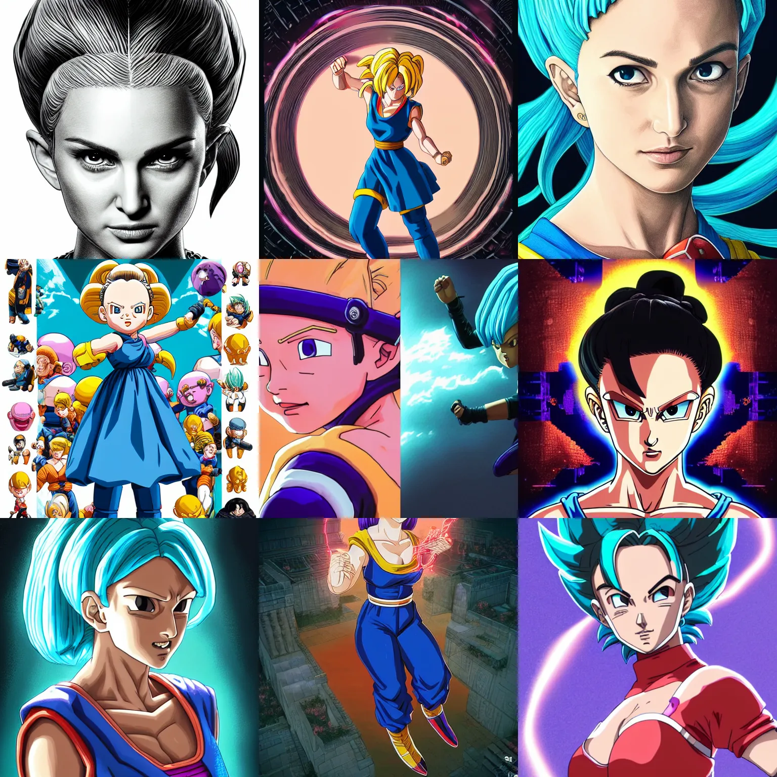 Prompt: portrait isometric drawing, natalie portman in dragon ball as bulma, intricate, epic lighting, cinematic composition, hyper realistic, 8k resolution, unreal engine 5, by Artgerm, tooth wu, dan mumford, beeple, wlop, rossdraws, James Jean, Andrei Riabovitchev, Marc Simonetti, yoshitaka Amano, Artstation