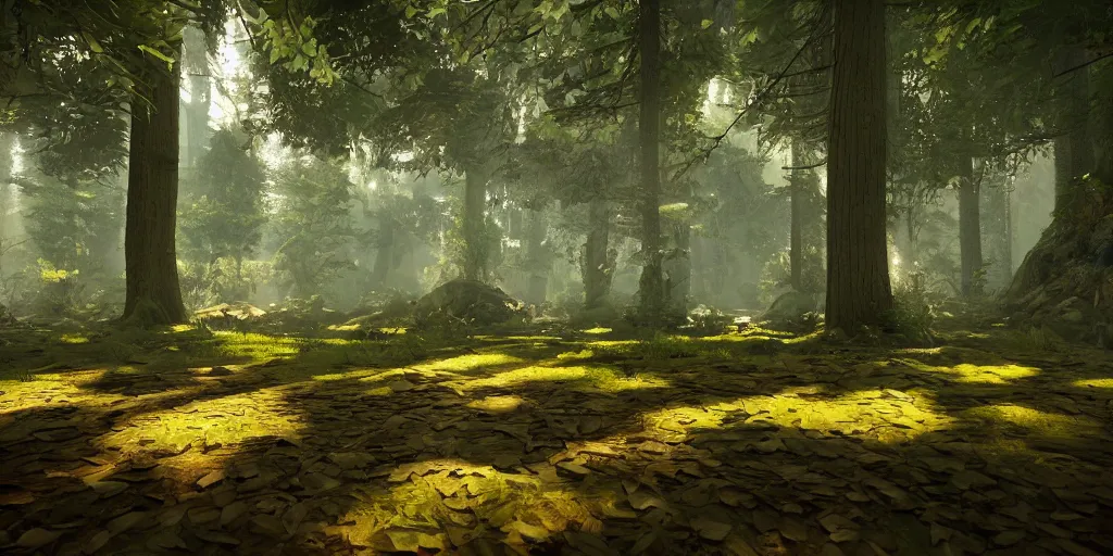 Image similar to plataform game concepts, game Tiles forest, unreal 5, hyperrealistic, realistic, photorealistic, dynamic lighting, highly detailed, cinematic landscape, studio landscape, studio lighting