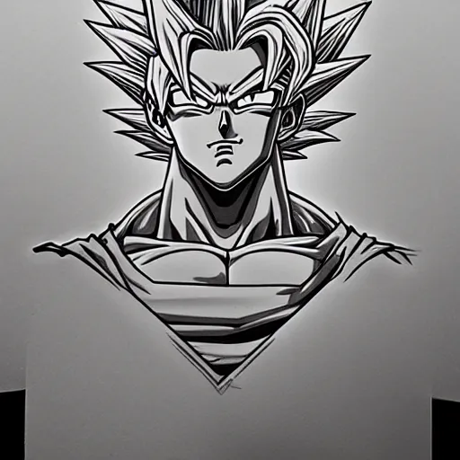 Goku Line Art Vegeta Drawing Tattoo PNG 1024x1938px Goku Arm Artwork  Black Black And White Download