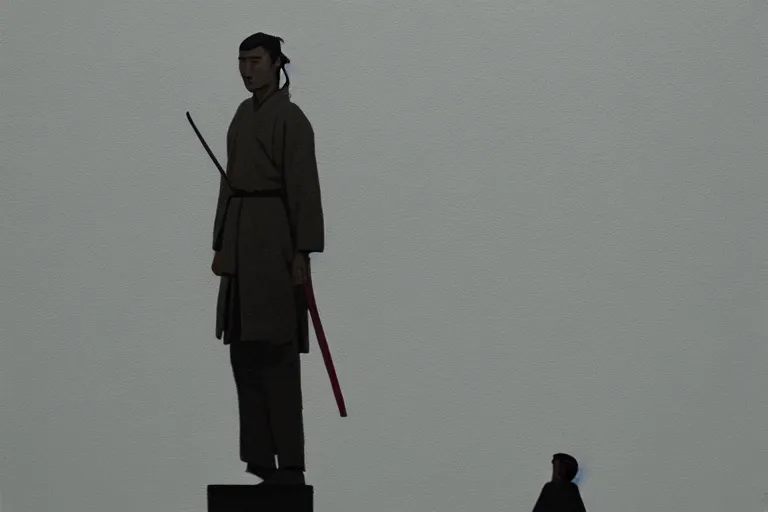 Image similar to samurai with artwork by tim eitel