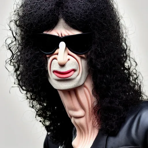 Prompt: The Lovechild of Joey Ramone and Howard Stern, real life, hyperrealistic, ultra realistic, realistic, highly detailed, epic, HD quality, 8k resolution, body and headshot, front facing, front view, headshot and bodyshot, detailed face, very detailed face