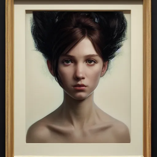 Image similar to highly detailed portrait of a girl, stephen bliss, unreal engine, greg rutkowski, ilya kuvshinov, ross draws, hyung tae and frank frazetta, tom bagshaw, tom whalen, nicoletta ceccoli, mark ryden, earl norem, global illumination, god rays