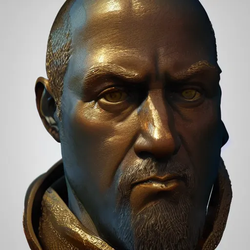 Image similar to portrait of russia bronze statue, reflect, 8 k uhd, unreal engine, octane render in the artstyle of finnian macmanus, john park and greg rutkowski