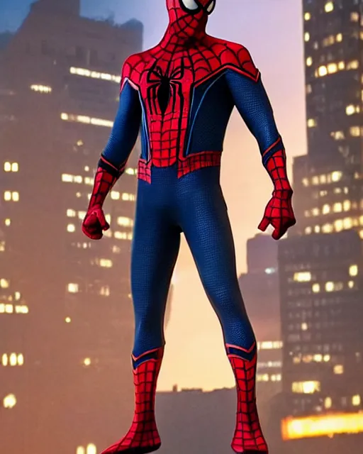 Image similar to spider - man created this suit to combat the hobgoblin the suit warps light and sound around it, rendering it invisible. clear translucent spiderman