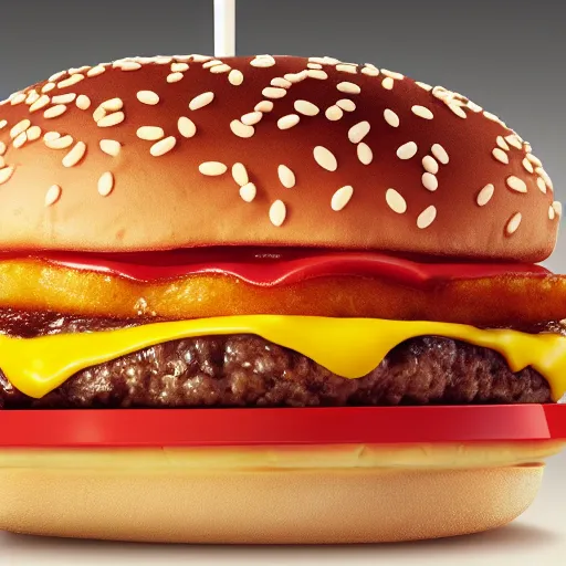 Image similar to The new item on the McDonalds menu, the WET BURGER. It's a burger that's also wet. Promotional food photo