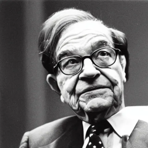 Prompt: Alan Greenspan as a force ghost