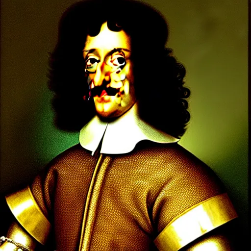 Image similar to Charles II of Spain, Zuckerberg, the last Habsburg ruler of the Facebook Empire, standing portrait by John Closterman, prompt byghee