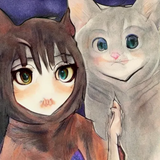 Prompt: Nekomimi 🐱👂👧, highly detailed, ✏️🎨