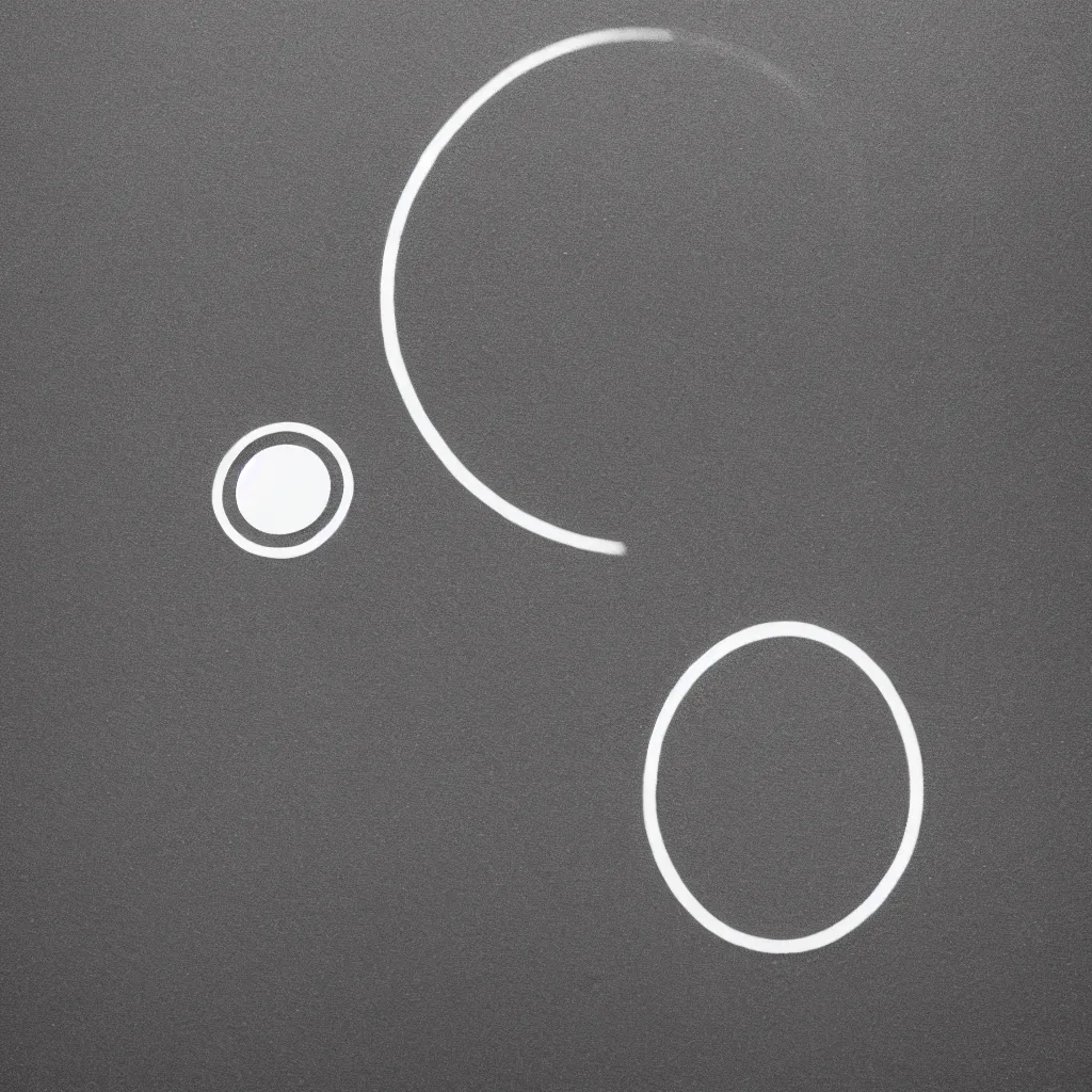 Image similar to one black circle on white background