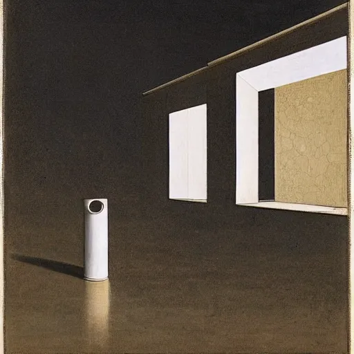 Image similar to a parade of disconnected images : obscure corners of nameless interiors, astronomical diagrams projecting the distances between celestial bodies, a painting by giorgio de chirico, a list of unpopular anagrams.