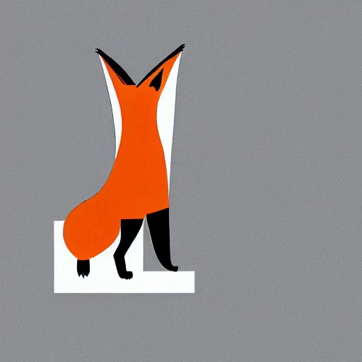 Image similar to a fox holding up a blank sign, digital art