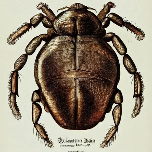 Image similar to a geotrupidae ( earth - boring dung beetle ) on a white background, an illustration of by earnst haeckel from a book of german fauna from 1 8 5 8. trending on pinterest, cloisonnism, photoillustration, poster art