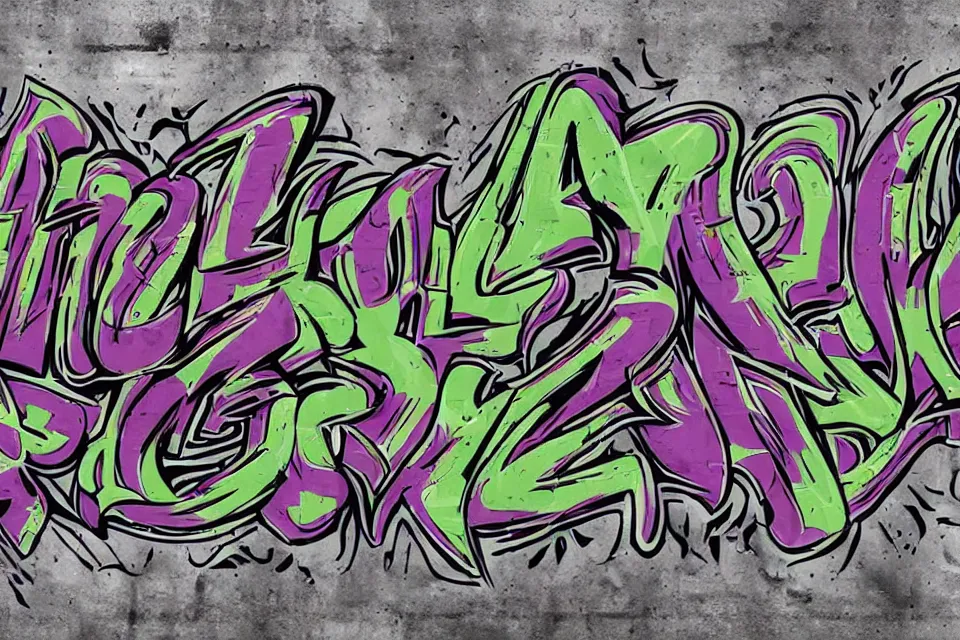 Image similar to alien typography and graffiti