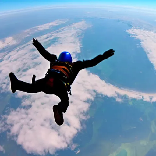 Image similar to skydiving first person perspective