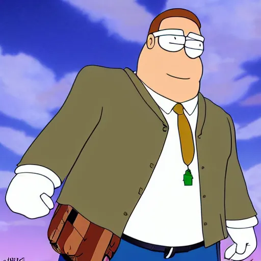 Image similar to Peter Griffin in Jojo Bizzare Adventure's, Peter Griffin is main character, Realistic, HDR, Jojo Art