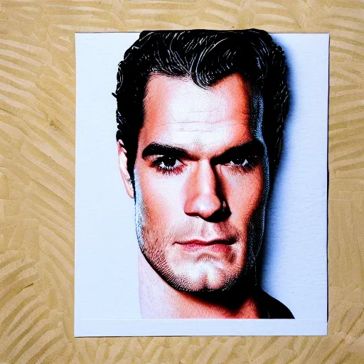 Image similar to dragonfruit portrait of henry cavill, made of dragonfruit seeds, inside a dragonfruit