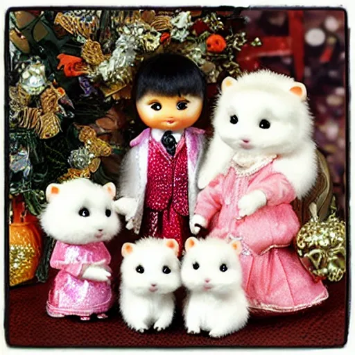 Prompt: liberace as a calico critters