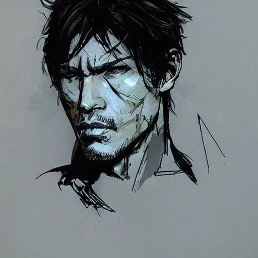 Image similar to male portrait by yoji shinkawa