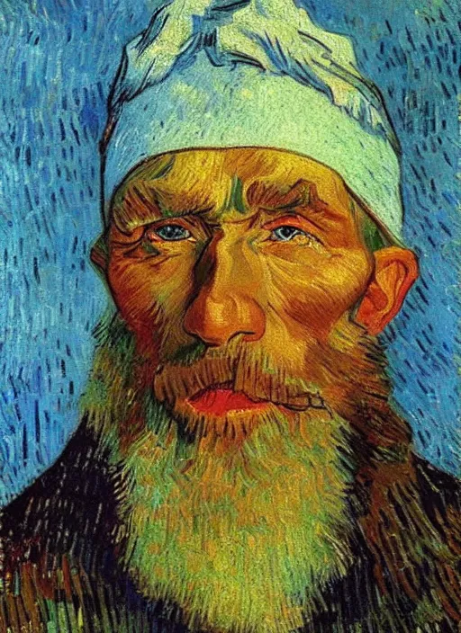 Prompt: !! portrait of a russian peasant!! by van gogh, detailed face expressionist oil painting masterpiece, 8 k resolution, smooth, sharp focus, pastel color palette, trending on artstation