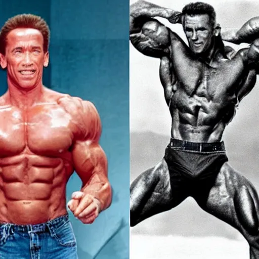 Prompt: skinnyarnoldschwarzenegger