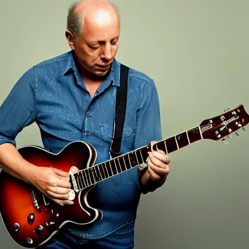 Image similar to mark knopfler playing the guitar