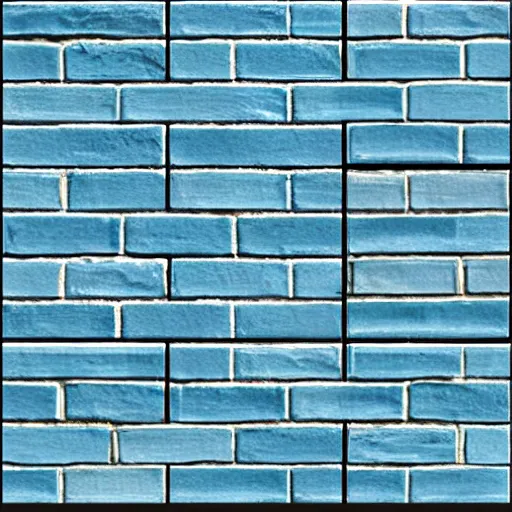 Prompt: blue brick texture tiled