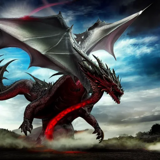 Prompt: ishowspeed fighting a big red dragon in the sky, realistic