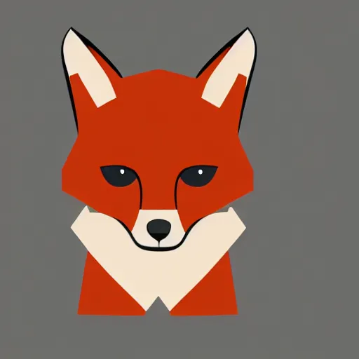 Prompt: digital art of a fox, dribbble. com