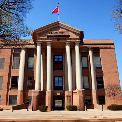 Image similar to a courthouse building in Lubbock Texas