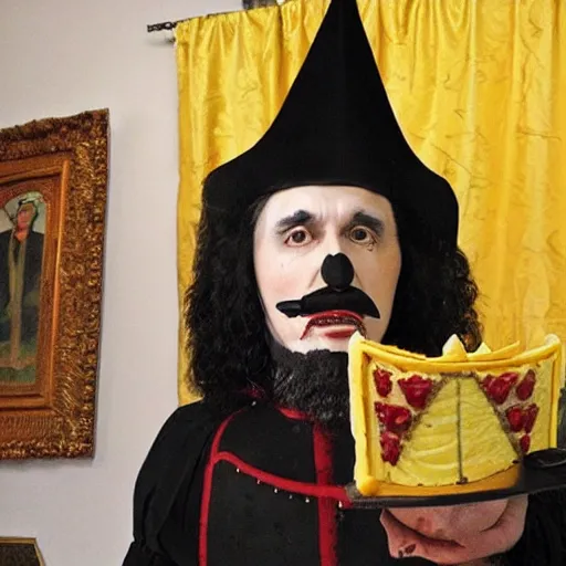 Prompt: vlad the impaler wants his cake