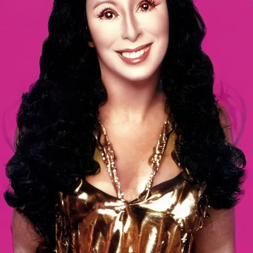 Image similar to cherry with the face of cher